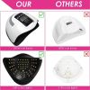 SUN X11 MAX UV LED Nail Lamp for Manicure 280W Gel Polish Drying Machine with Large LCD Touch Professional Smart Nail Dryer