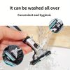 Razors for men Shaving, 2-Blade mens Razor Includes 1 Handles and 30 Replaceable razor head, Non-Slip Travel Carry Shaver for men Pack