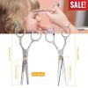 Professional Hair Cutting Scissors Set Hairdressing Salon Barber Shears Scissors w/ PU Leather Case