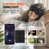 VEVOR Eye Massager with Heat & Remote, Heated Eye Massage Mask with 5 Modes and Bluetooth Music, 180° Foldable Eye Care Massager for Eye Strain