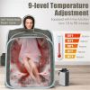 2-Person 800W Portable Sauna Tent (Grey) - 9 Temp Levels (Max 129°F) + 15-90min Timer, 3L Steamer (Explosion-Proof Lid)