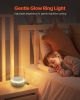 VEVOR Sound Machine, 20 Soothing Sleep Sounds, 4-in-1 Hangable White Noise Sound Machine with Auto-Off Timer, Soft Ring Light