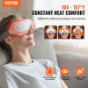 VEVOR Eye Massager with Heat, Heated Eye Massage Mask with 5 Modes and Bluetooth Music, 180° Foldable Eye Care Massager for Migraines, Eye Strain