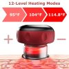 Electric Cupping Therapy Massager Electric Back Scraping Machine Vacuum Therapy Cupping Therapy Device with 12 Levels Temperature and Suction GPCT3798