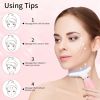 Neck Face Massager, Skin Care Face Massage Tool, 3-in-1 Facial Massager, Face Sculpting Tool with Thermals, Vibration (Pink)
