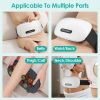 Red Light Heating Abdominal Massager with Real Bian Stone - Dual Rotating Heads, 5 Massage Modes 3 Speeds, 2500mAh Battery