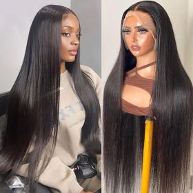 13x4 Lace Front Human Hair Wig, Straight Wig Natural Color, 150 Density (Option: 10 inch)