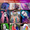 15-color hair dye brush set disposable double-head hair dye color picking eyelashes cos party stage makeup hair dye comb hair dye comb washable wax